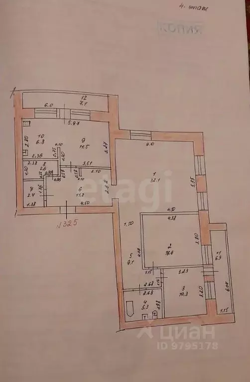 4-к кв. Татарстан, Казань ул. Академика Парина, 6 (121.9 м) - Фото 1