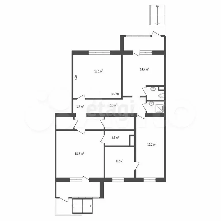 Продам офисное помещение, 112.3 м - Фото 0