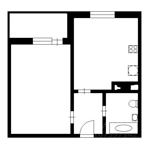 1-к кв. Севастополь ул. Степаняна, 4/3 (37.5 м) - Фото 2