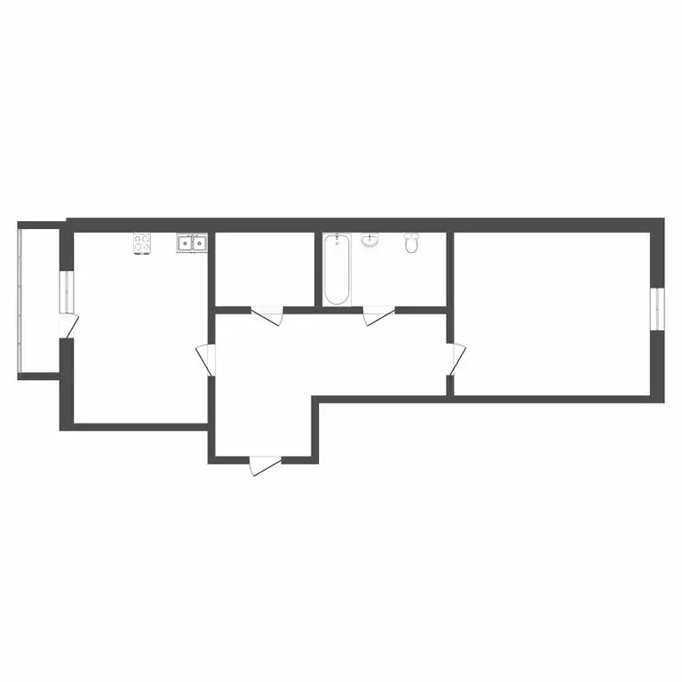 1-комнатная квартира: Тюмень, улица Салтыкова-Щедрина, 58/3 (60.4 м) - Фото 1