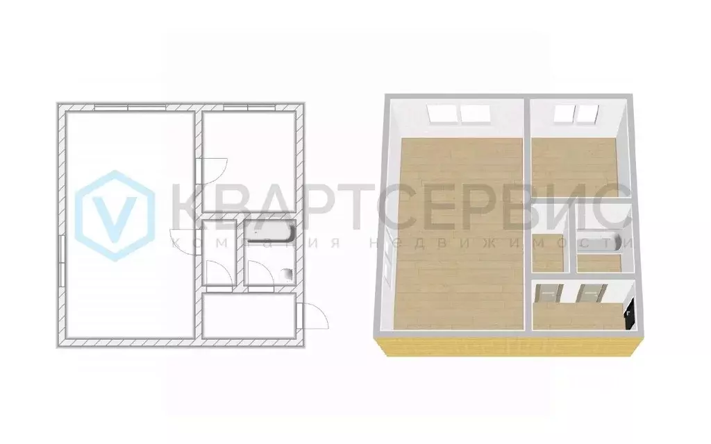 1-к кв. Омская область, Омск Спортивный проезд, 4 (30.0 м) - Фото 2