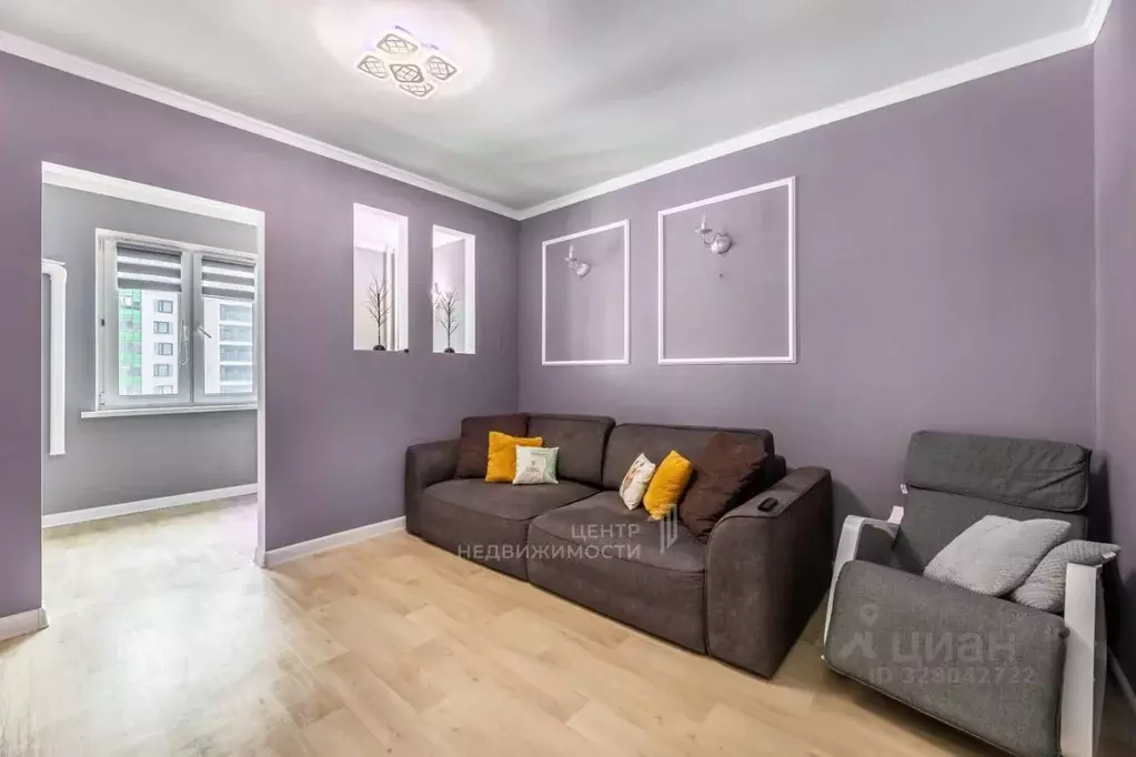 2-к кв. Татарстан, Казань ул. Натана Рахлина, 13 (59.7 м) - Фото 1