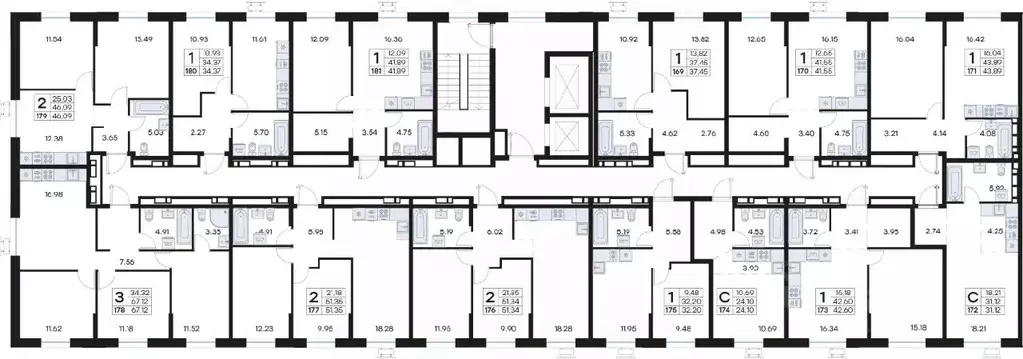 1-к кв. Приморский край, Владивосток Катерная ул., 31/2 (41.55 м) - Фото 2