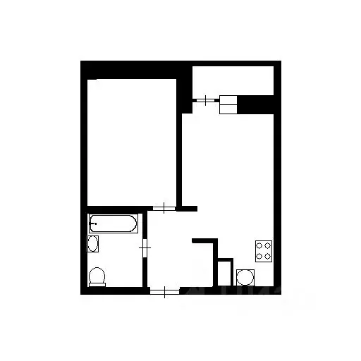1-к кв. Ленинградская область, Мурино Всеволожский район, Новая ул., ... - Фото 2