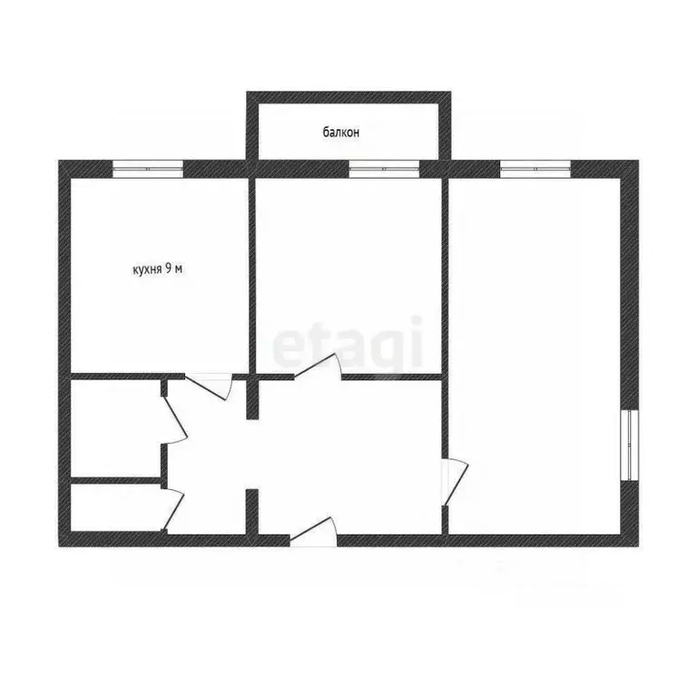 2-к кв. Вологодская область, Вологда ул. Преображенского, 51А (49.1 м) - Фото 2