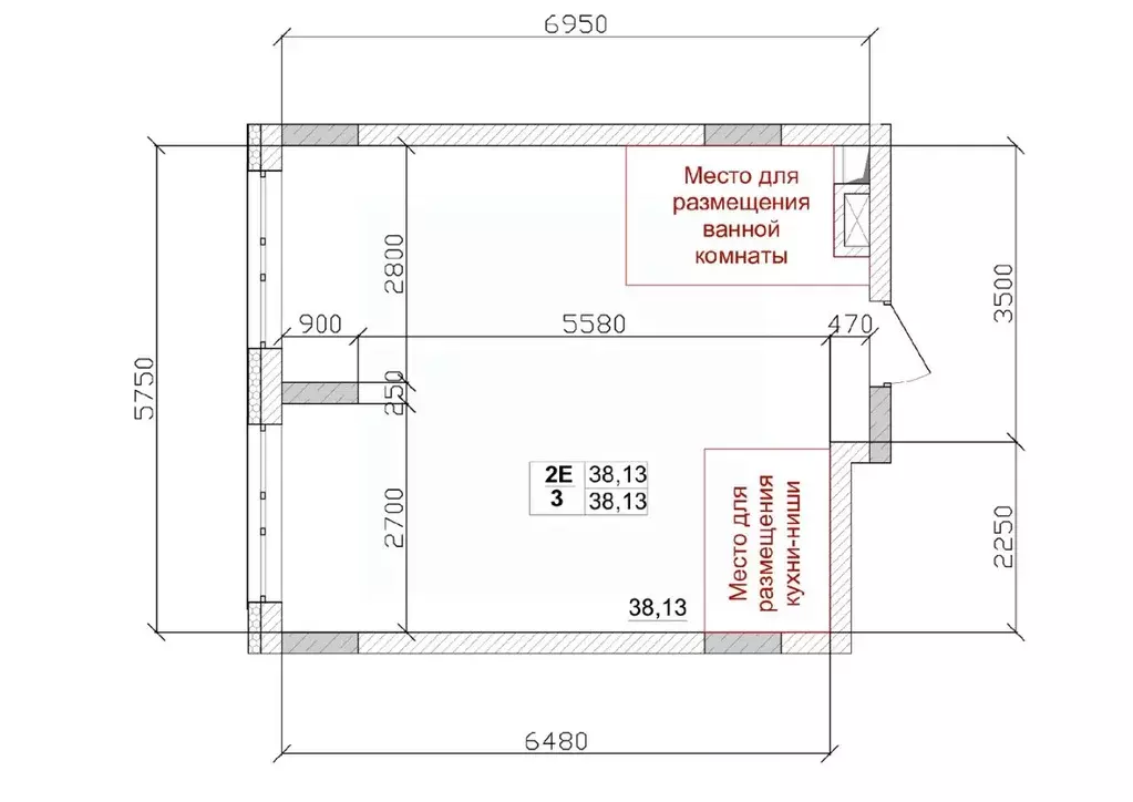 2-к кв. Кемеровская область, Кемерово ул. Дружбы, 11 (38.13 м) - Фото 1