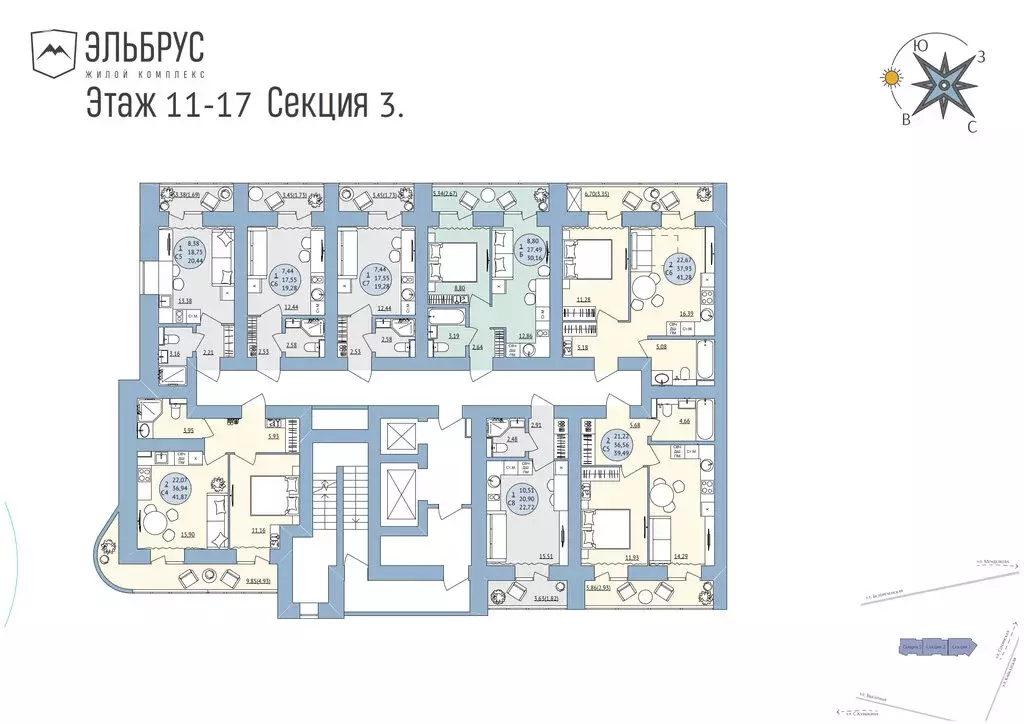 Квартира-студия: Уфа, микрорайон Юрюзань, ЖК Эльбрус, ск1 (19.28 м) - Фото 2