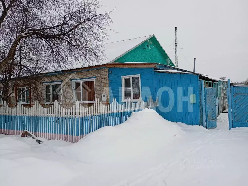 Дом в Омская область, Любинский район, с. Новоархангелка Банная ул., 7 ... - Фото 1