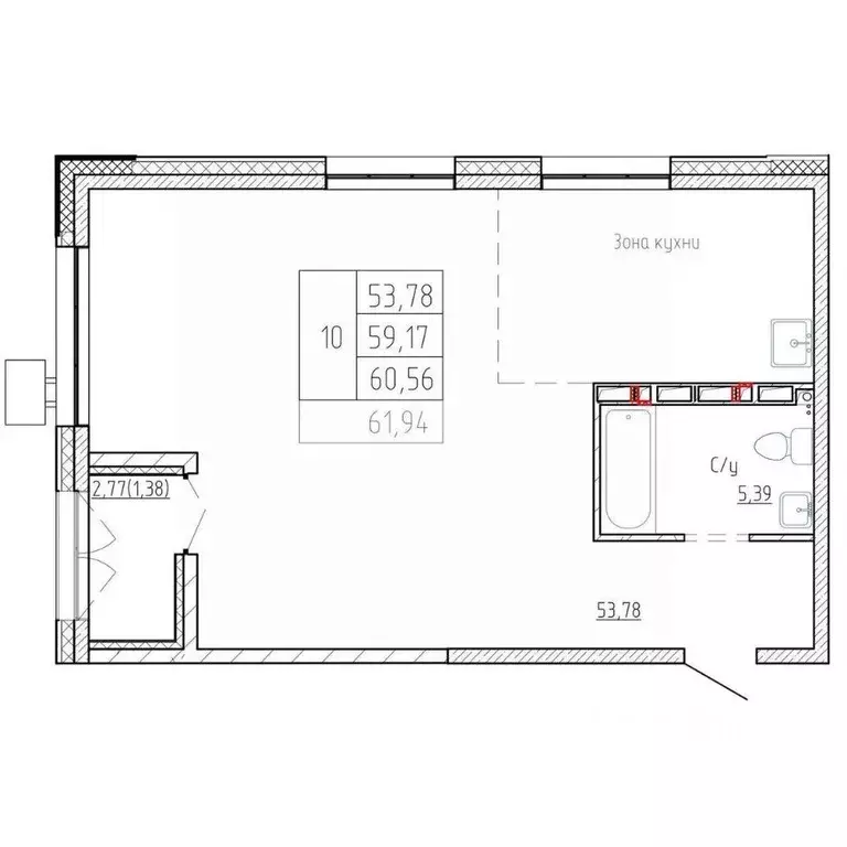 2-к кв. Приморский край, Владивосток Посейдония жилой комплекс, 6 ... - Фото 1