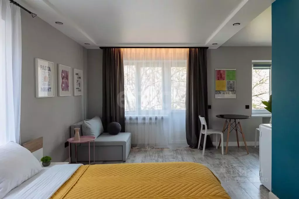 Студия Калининградская область, Калининград ул. Радищева, 110 (31.6 м) - Фото 1