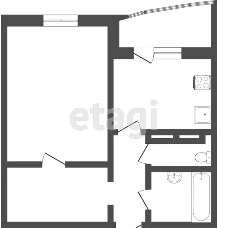1-к кв. Тюменская область, Тюмень Широтная ул., 192к1 (43.0 м) - Фото 2