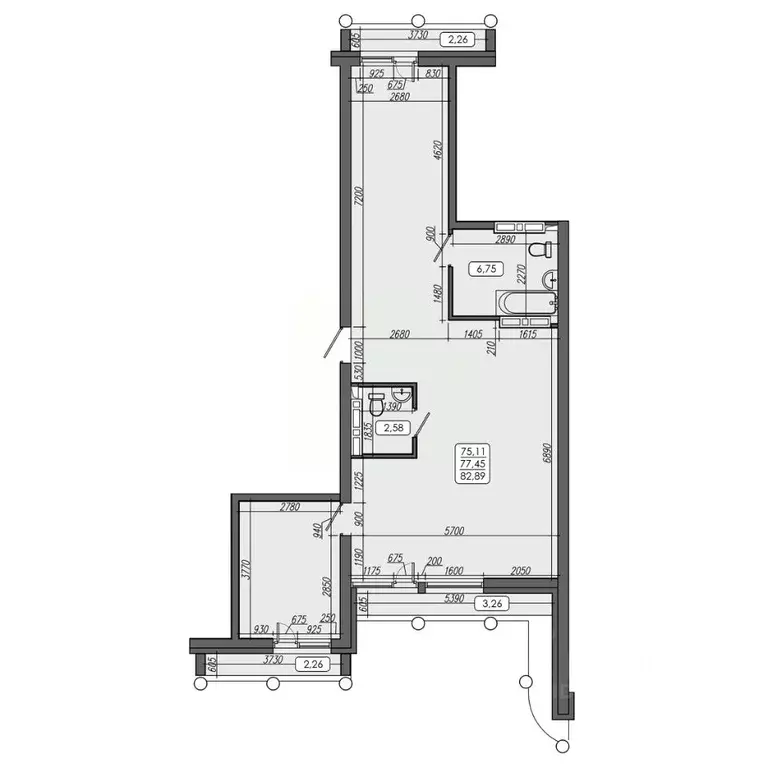 3-к кв. Приморский край, Владивосток ул. Мыс Кунгасный, 3Б (77.45 м) - Фото 0
