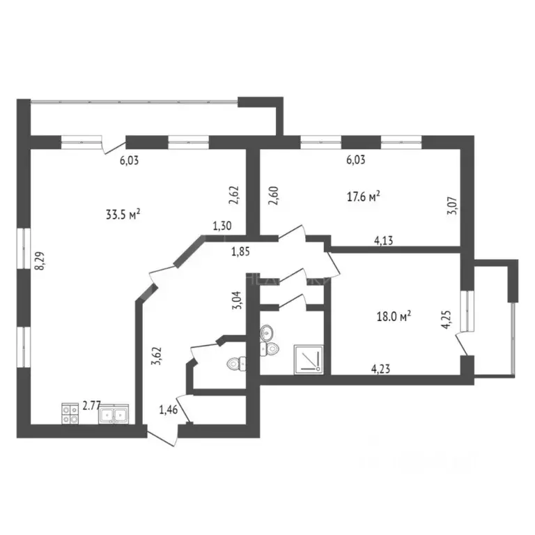 3-к кв. Тюменская область, Тюмень ул. Мельникайте, 129/1 (91.2 м) - Фото 1