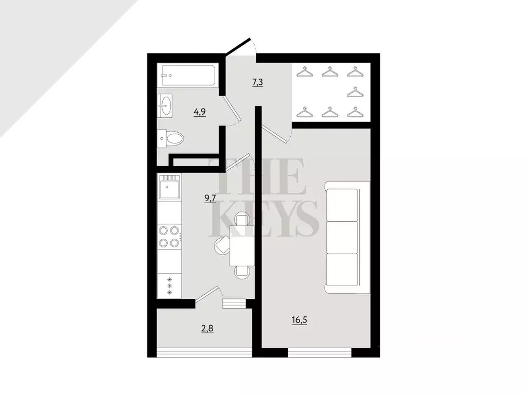 1-к кв. Санкт-Петербург ул. Композиторов, 12Б (38.4 м) - Фото 0