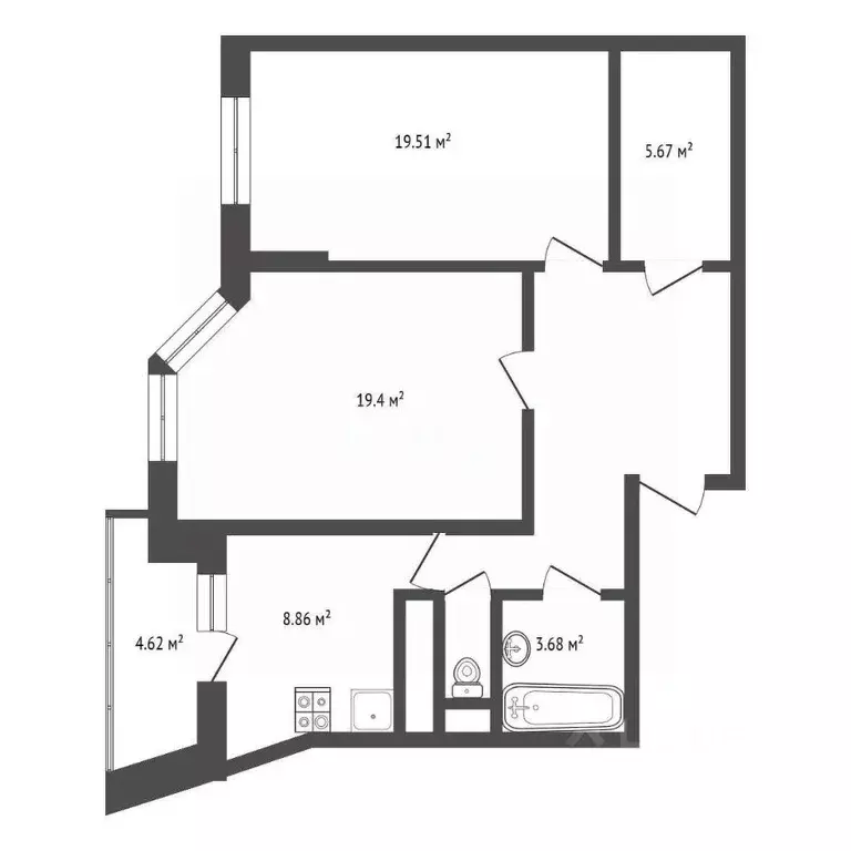 2-к кв. Москва ул. Академика Виноградова, 1 (72.0 м) - Фото 1