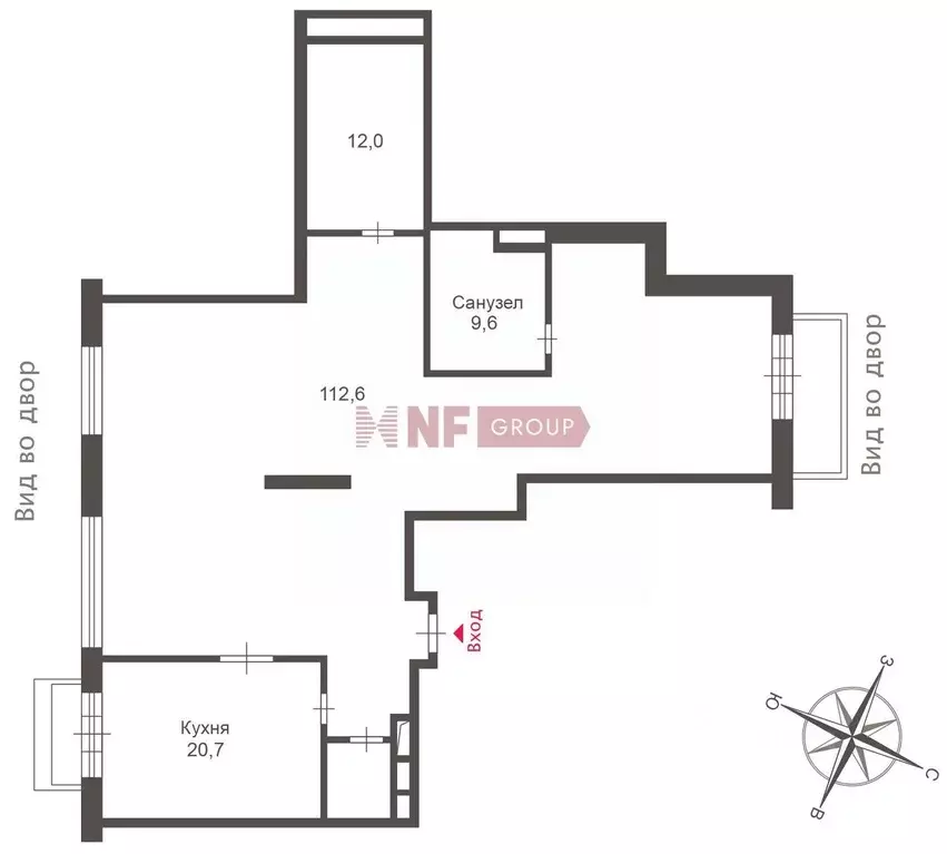 3-к кв. Москва Казарменный пер., 3 (159.2 м) - Фото 2