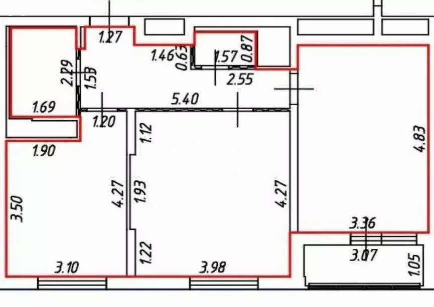 2-комнатная квартира: Москва, Харьковский проезд, 1/1к1 (58 м) - Фото 1