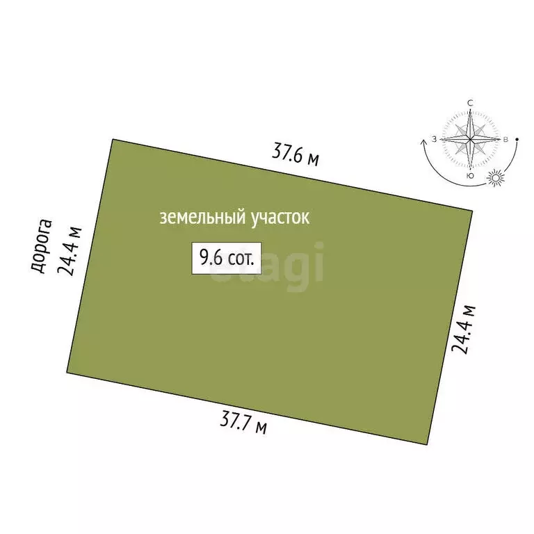 Участок в микрорайон Белые Столбы, Песчаная улица (9.6 м) - Фото 2