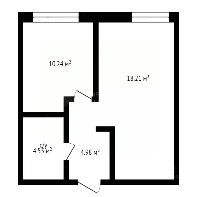 1-к кв. Тюменская область, Тюмень ул. Первооткрывателей, 10 (40.0 м) - Фото 2