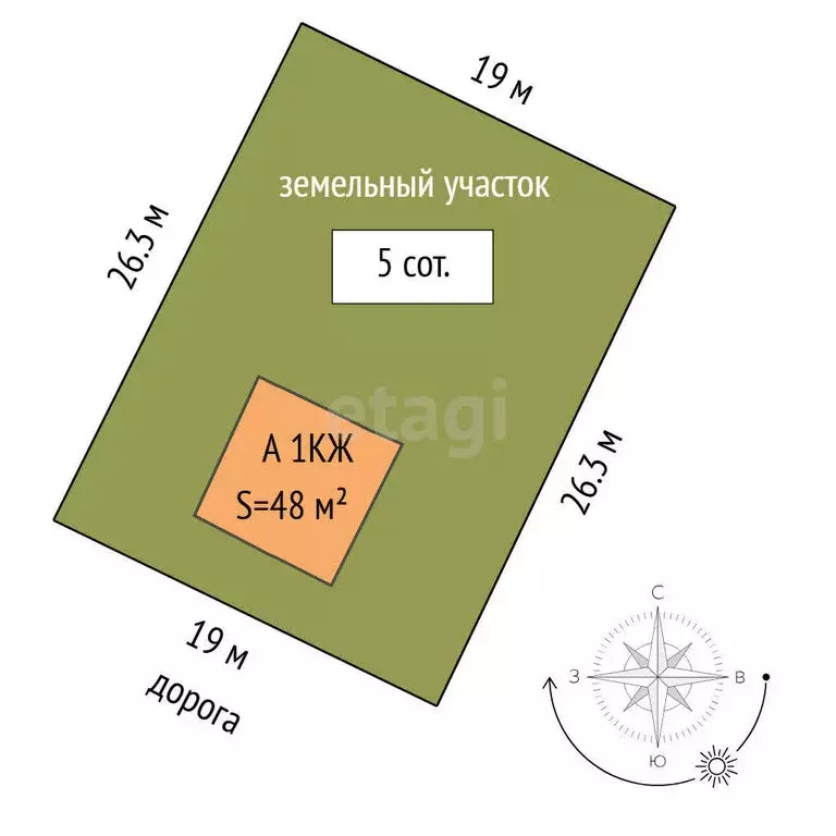 Дом в Тюмень, улица Александра Сазонова (48 м) - Фото 2