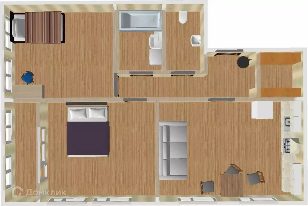 Продаётся 2-к квартира, 66.5 м - Фото 1