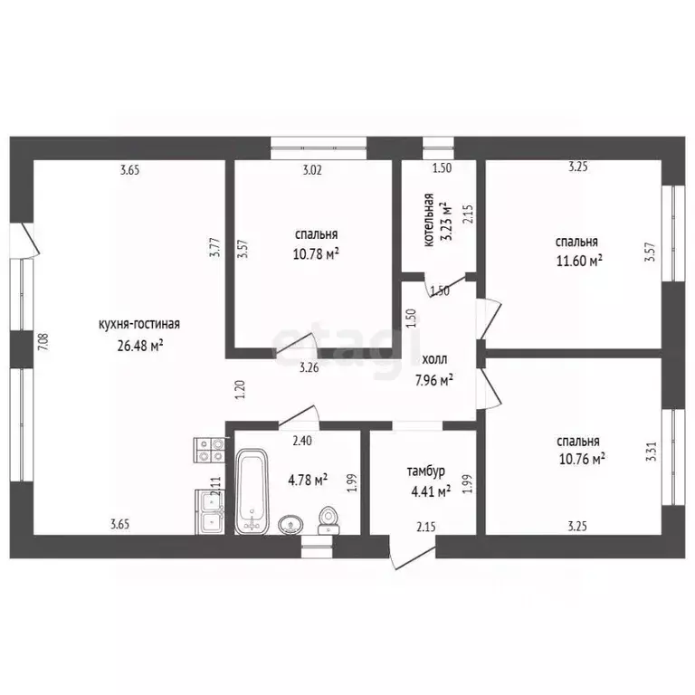 Дом в Тюменская область, Тюмень Поле Чудес-2 садовое товарищество, ул. ... - Фото 2