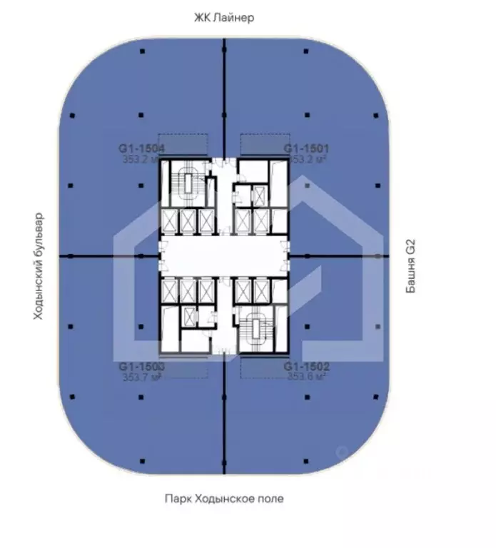 Помещение свободного назначения в Москва Ходынский бул., 20А/2 (354 м) - Фото 2