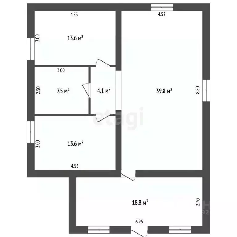 Дом в Ярославская область, Рыбинск Карпунинская ул., 44 (97 м) - Фото 2