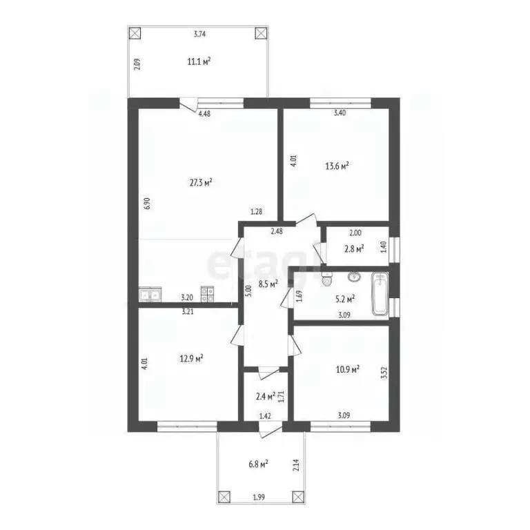 Дом в Тюменская область, Тюменский муниципальный округ, с. Перевалово, ... - Фото 2