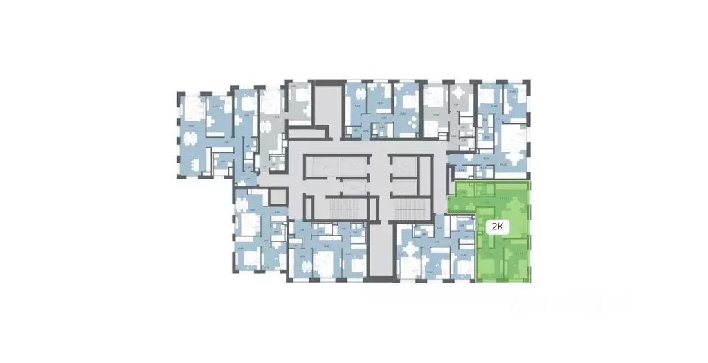 2-к кв. Москва Ультима Сити жилой комплекс (75.63 м) - Фото 2