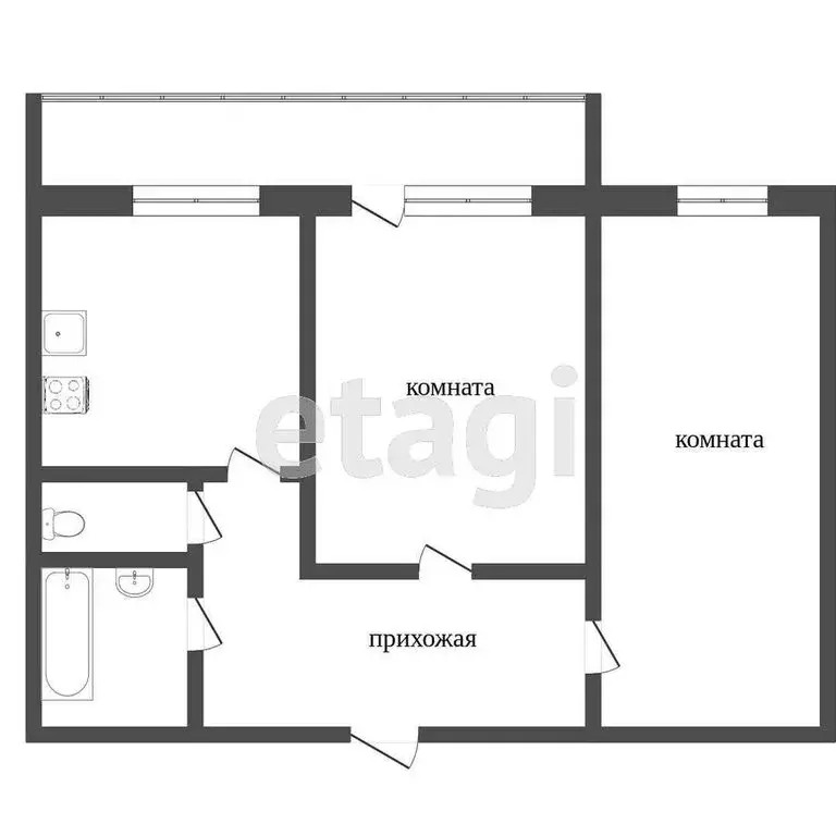 2-комнатная квартира: Вологда, Архангельская улица, 7 (49.1 м) - Фото 1