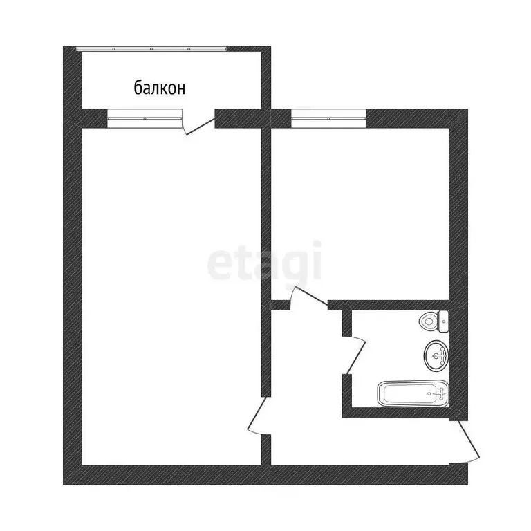 1-комнатная квартира: Белгород, Садовая улица, 6 (42 м) - Фото 0