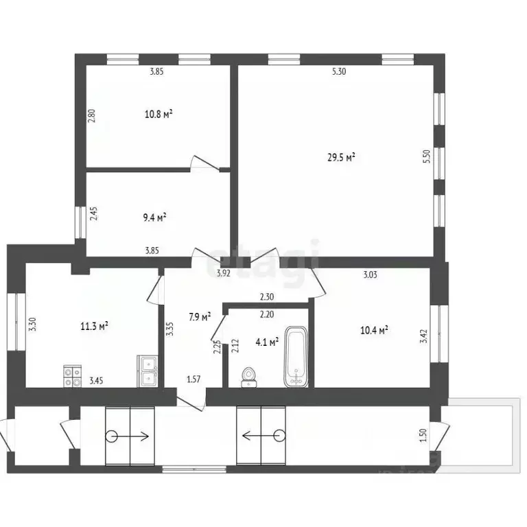 Дом в Нижегородская область, Выкса ул. Свердлова, 21 (83 м) - Фото 1