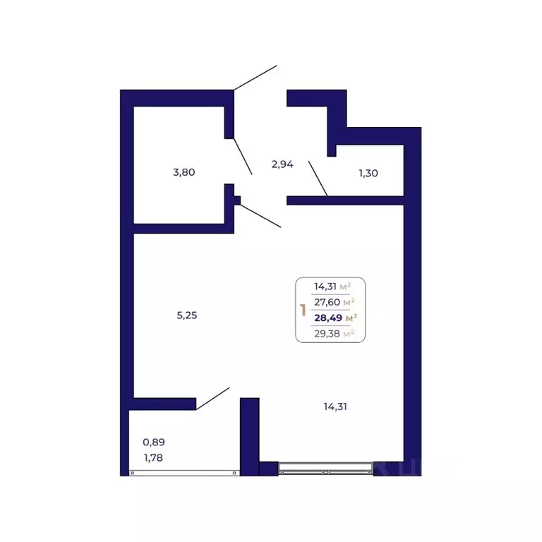 1-к кв. Башкортостан, Уфа Затон-Восточный жилрайон, Паруса жилой ... - Фото 1