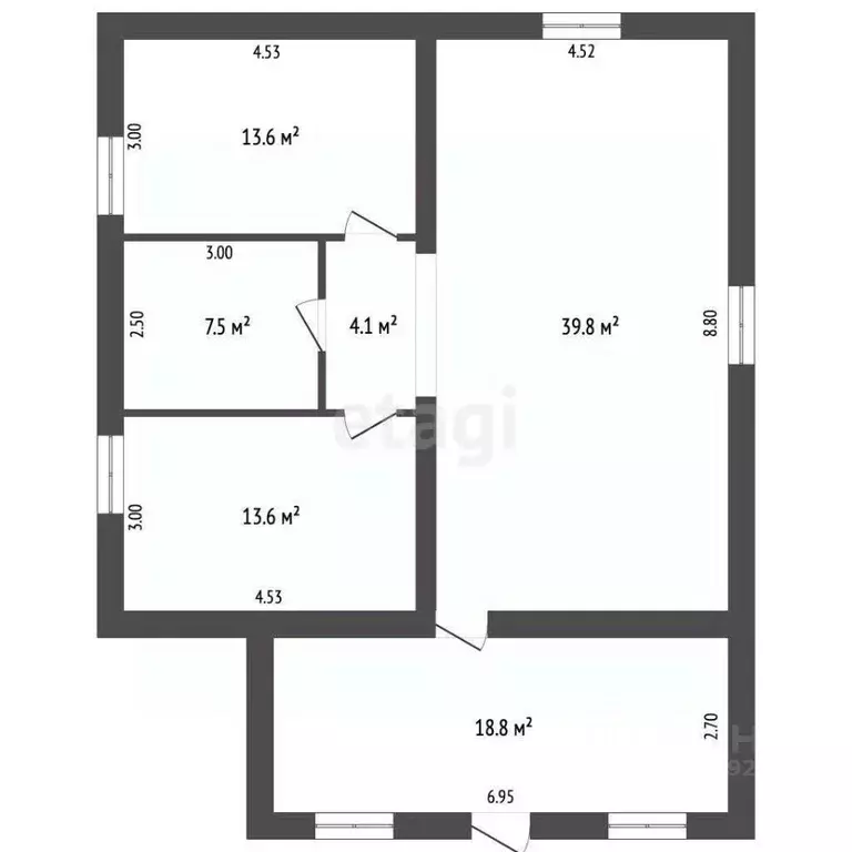 Дом в Ярославская область, Рыбинск Карпунинская ул., 44 (97 м) - Фото 2