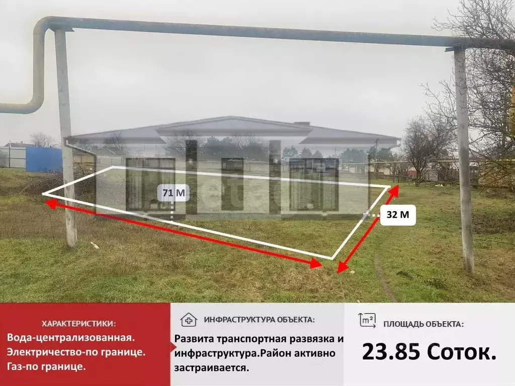 Участок в Крым, Красногвардейский район, с. Ленинское ул. Киевская ... - Фото 1