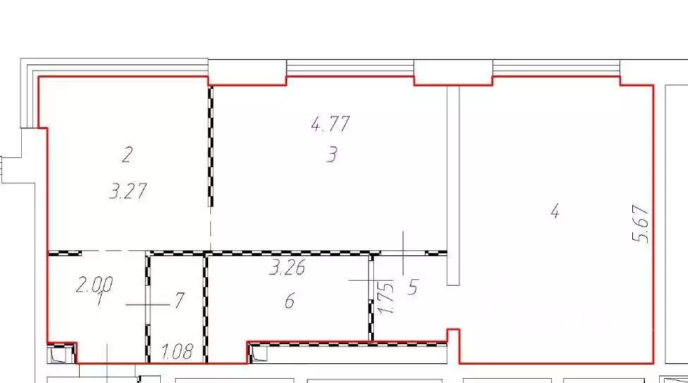 3-к кв. Москва просп. Академика Сахарова, 7 (66.3 м) - Фото 2