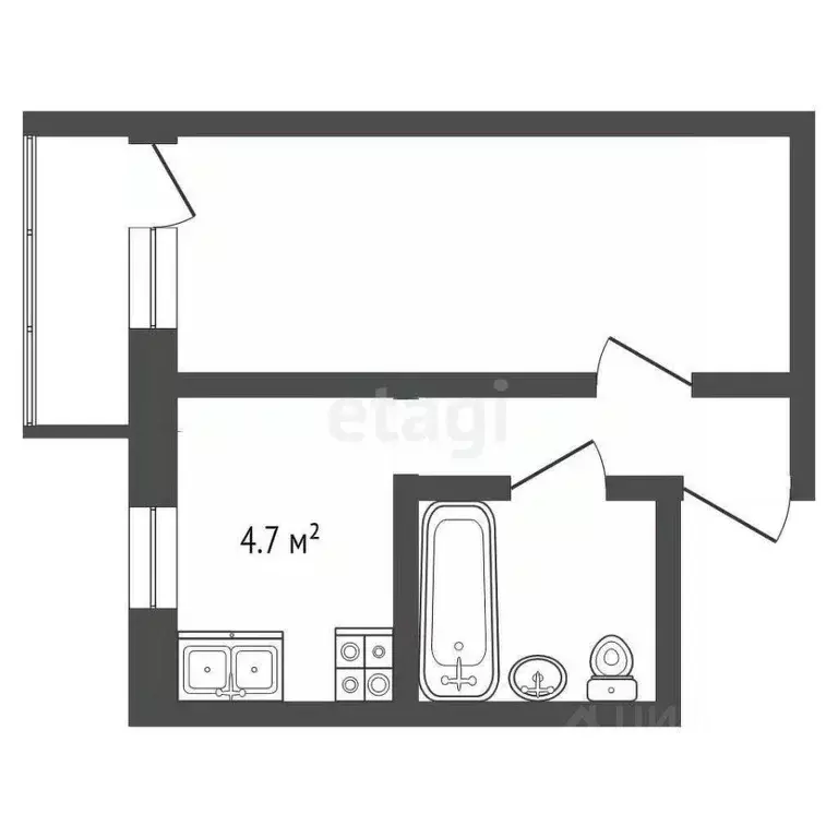 1-к кв. Ростовская область, Таганрог Водопроводная ул., 17-1 (34.3 м) - Фото 1