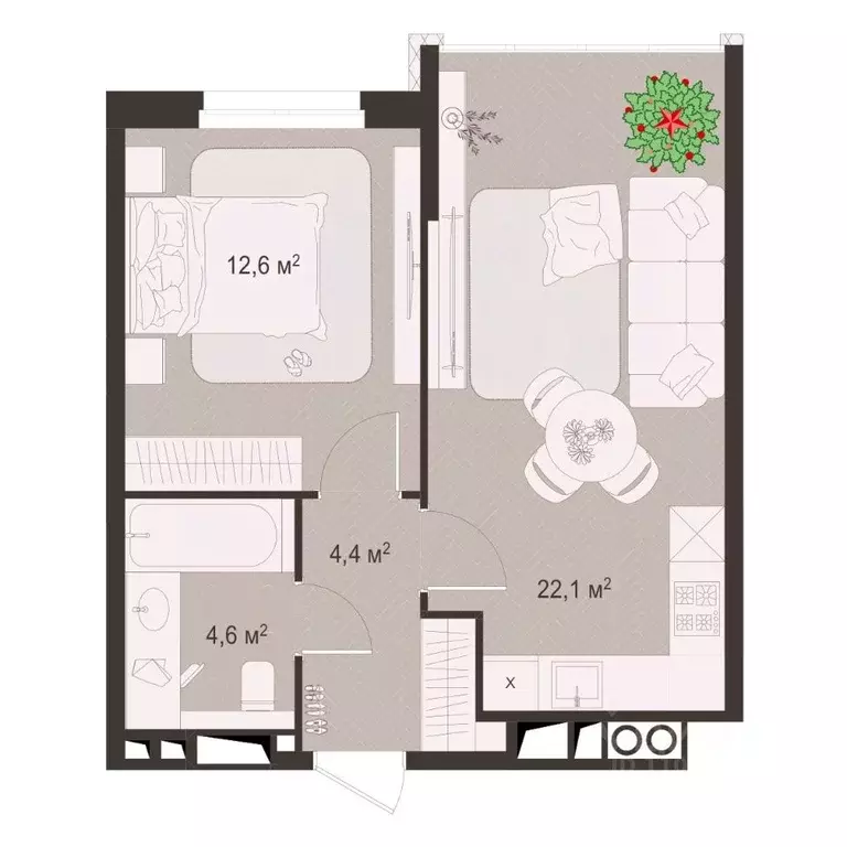 1-к кв. Рязанская область, Рязань пос. Шпалозавода, Окская Стрелка ... - Фото 1