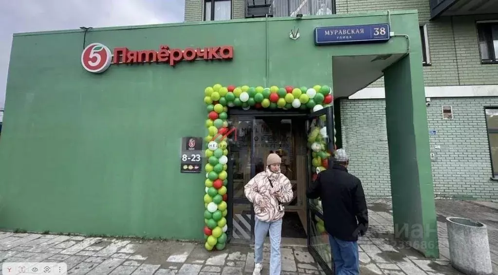 Торговая площадь в Москва Муравская ул., 38к1 (817 м) - Фото 2