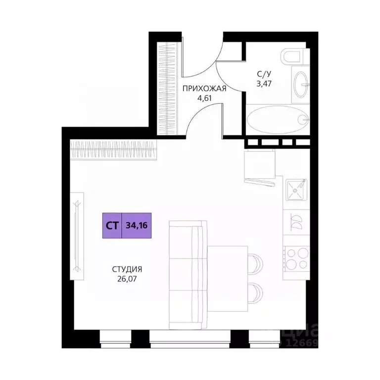 Студия Дагестан, Дербент  (34.16 м) - Фото 1