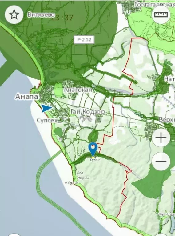 Участок в Краснодарский край, Анапа муниципальный округ, с. Сукко, ... - Фото 2