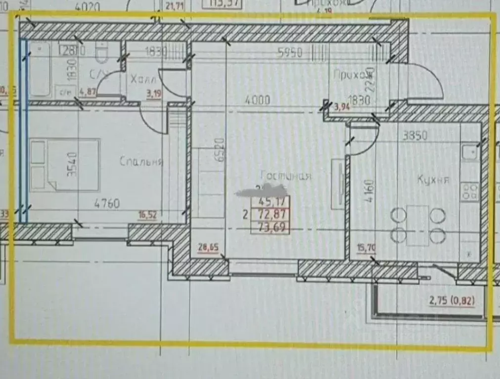 2-к кв. Красноярский край, Красноярск ул. Петра Подзолкова, 8 (74.0 м) - Фото 2