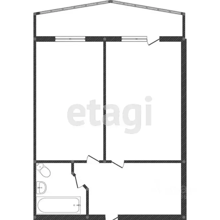 1-к кв. Амурская область, Благовещенск Политехническая ул., 22 (49.6 ... - Фото 2
