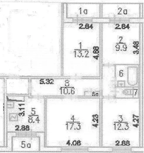 Квартира, 4 комнаты, 80.3 м - Фото 1