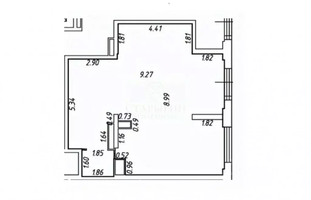 Помещение свободного назначения в Москва ул. Руставели, 16к2 (70 м) - Фото 1