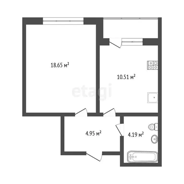1-комнатная квартира: Саранск, Волгоградская улица, 46 (43 м) - Фото 0