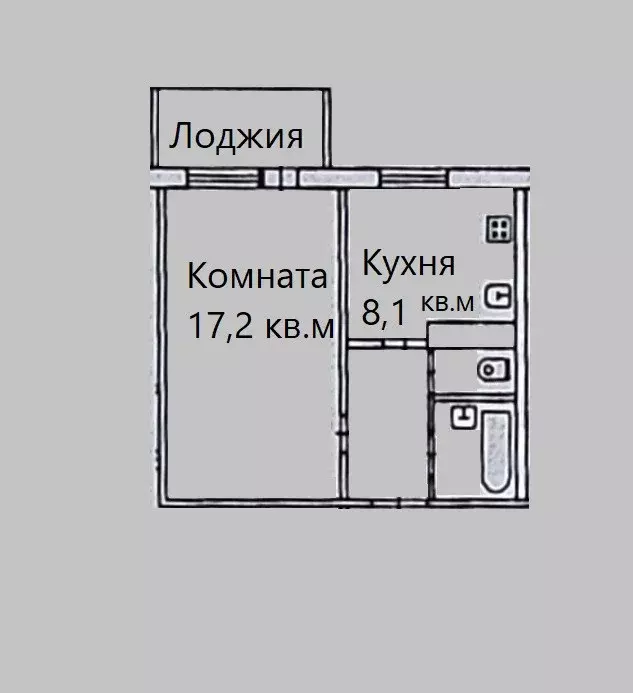 Продаётся 1-к квартира, 33.1 м - Фото 1