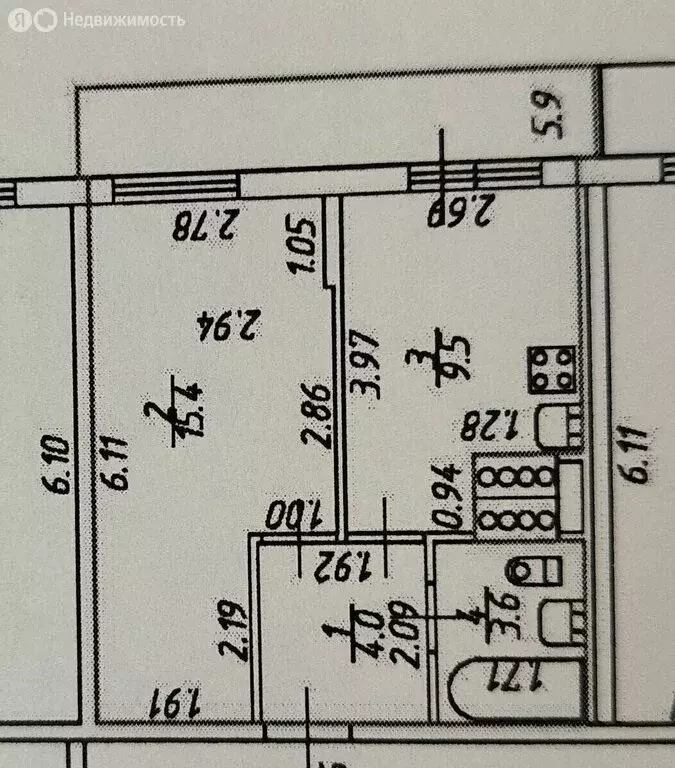 1-комнатная квартира: посёлок Шушары, Валдайская улица, 6к2 (32.5 м) - Фото 1