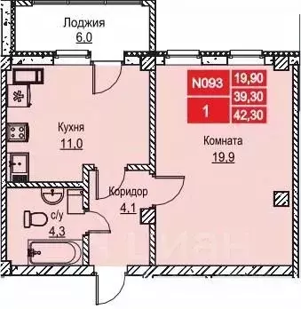 1-к кв. Нижегородская область, Нижний Новгород ул. Июльских Дней (42.1 ... - Фото 0